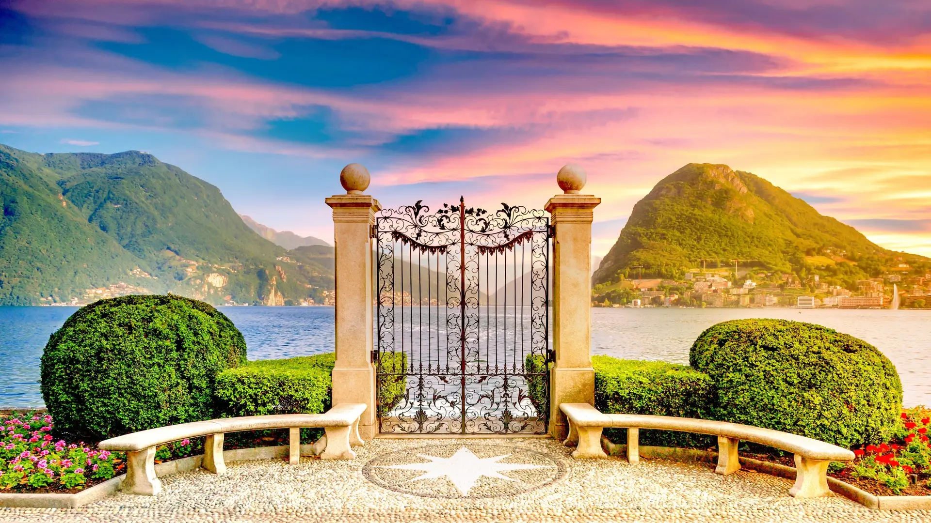 Mediterrane Stadtansicht von Lugano – luxuriöse Schweizer Destination für diskrete Highclass Begleitung