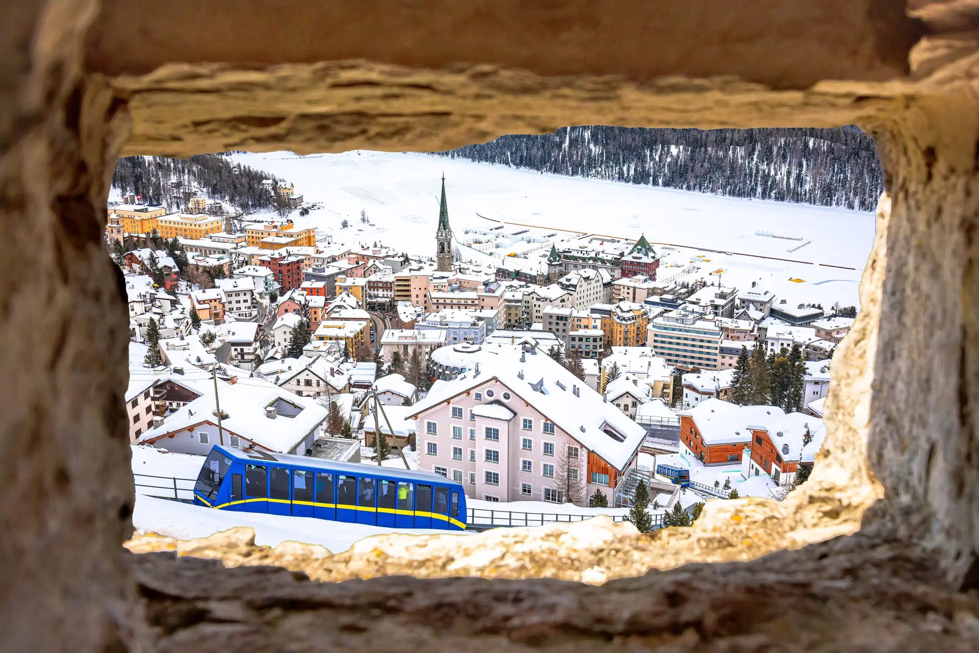 Exclusive Alpine scenery of St. Moritz – a luxurious destination for high-class companions and the international elite.